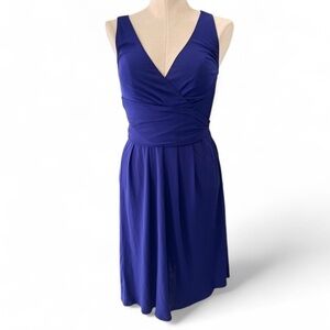 Moschino Cheap and Chic Cobalt Silk Jersey Dress